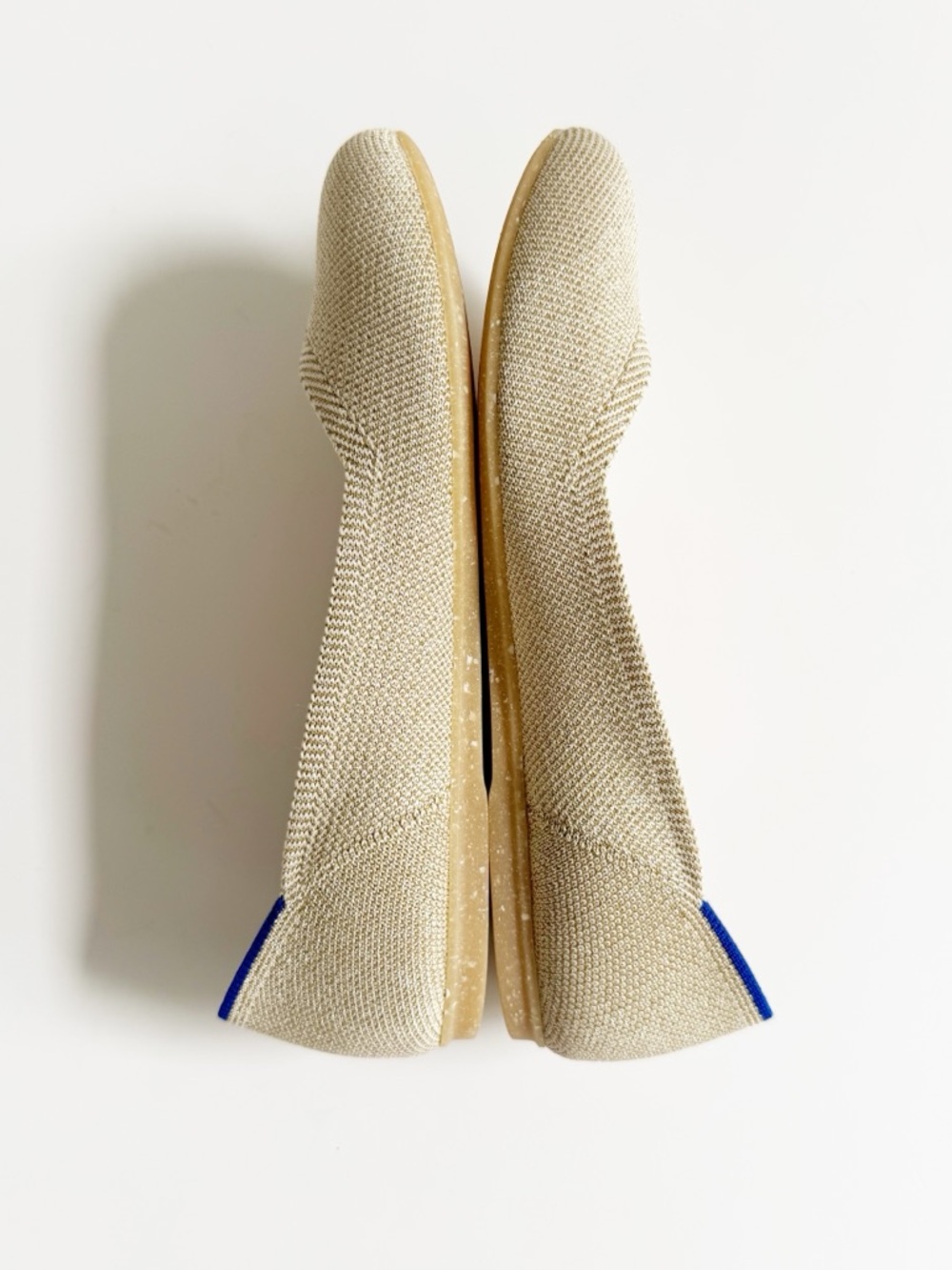 Rothys The Flat Light Gold Metallic Round Toe | 6.5 - Picture 6 of 13